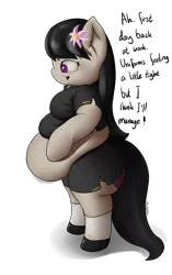 Size: 3000x4785 | Tagged: anthro, arm hooves, artist:php33, bbw, belly, cheongsam, clothes, dead source, derpibooru import, dress, fat, fatavia, muffin top, octavia melody, safe, solo, weight gain