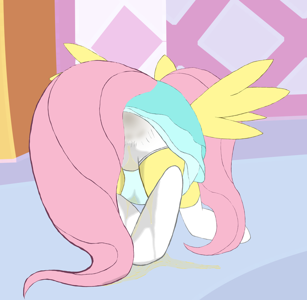 Size: 1200x1170 | Tagged: questionable, artist:lphooves, derpibooru import, fluttershy, pony, accident, clothes, dress, messy, panties, pantypoop, pissing, pissing on self, poop, scat, skirt, socks, solo, underwear, upskirt, urine, watersports, wet, white underwear