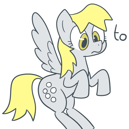 Size: 500x500 | Tagged: safe, artist:dinoderp, derpibooru import, derpy hooves, pegasus, pony, female, mare, solo