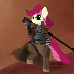 Size: 4000x4000 | Tagged: artist:cylosis, derpibooru import, fallout, fallout: new vegas, ncr, ncr veteran ranger, roseluck, safe, solo