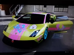 Size: 1024x768 | Tagged: safe, derpibooru import, fluttershy, car, forza motorsport 5, lamborghini, lamborghini gallardo, lamborghini gallardo lp570-4 superlaggera