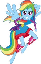 Size: 4000x6251 | Tagged: safe, artist:ambassad0r, derpibooru import, rainbow dash, anthro, unguligrade anthro, equestria girls, absurd resolution, fall formal outfits, hooves, simple background, solo, transparent background, vector