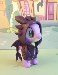 Size: 583x746 | Tagged: safe, artist:krowzivitch, derpibooru import, spike, dragon, night fury, baby, baby dragon, clothes, costume, craft, cute, hoodie, how to train your dragon, irl, jacket, male, photo, sculpture, smiling, solo, spikabetes, toothless the dragon