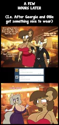 Size: 1306x2777 | Tagged: anthro, anthro oc, artist:stunnerpone, big breasts, breasts, cigarette, cigarette holder, comic, derpibooru import, female, georgia replies, grey hair, huge breasts, mature, milf, mother, oc, oc:georgia lockheart, oc:hellen lockheart, oc:ollie cotter, smoking, suggestive, unofficial characters only