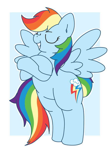 Size: 3237x4453 | Tagged: artist:yasumitsu, derpibooru import, pixiv, rainbow dash, safe, solo