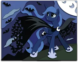 Size: 1040x825 | Tagged: artist:the-paper-pony, bat, bat cloak, cape, clothes, craft, derpibooru import, nightmare night, princess luna, safe, solo