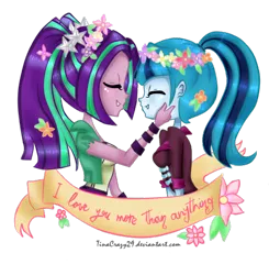 Size: 480x490 | Tagged: safe, artist:tinacrazy29, derpibooru import, aria blaze, sonata dusk, equestria girls, rainbow rocks, arisona, female, lesbian, shipping