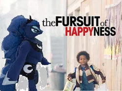 Size: 517x388 | Tagged: derpibooru import, fursuit, human, irl, irl human, movie, parody, photo, princess luna, pun, reference, safe, the pursuit of happyness