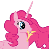 Size: 160x160 | Tagged: safe, derpibooru import, pinkie pie, alicorn, pony, animated, chewing ponies, crown, nibbling, nom, pinkiecorn, race swap, recolor, wtf, xk-class end-of-the-world scenario