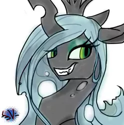 Size: 640x643 | Tagged: artist:probablyfakeblonde, artist:shadowsvaporized, derpibooru import, queen chrysalis, safe, solo