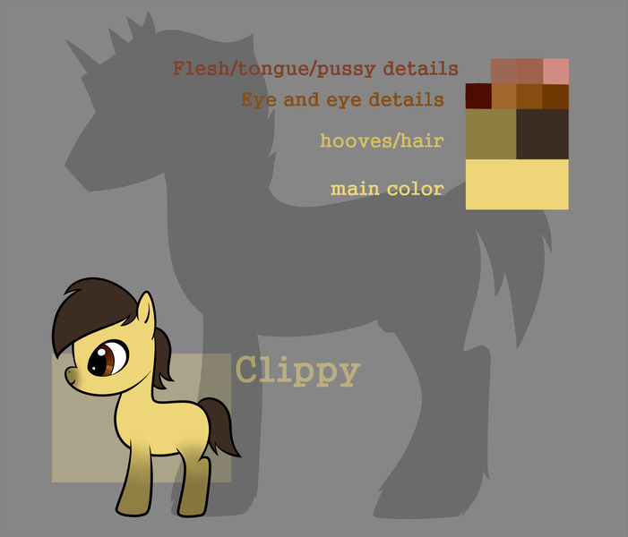 Size: 2500x2140 | Tagged: artist:clippypony, derpibooru import, oc, oc:clippy, reference sheet, solo, suggestive, unofficial characters only