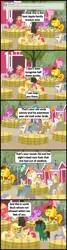 Size: 1024x3824 | Tagged: safe, artist:bronybyexception, derpibooru import, apple bloom, applejack, berry punch, berryshine, big macintosh, braeburn, cheerilee, pinkie pie, oc, oc:fuji apple, oc:uncle buck, earth pony, pegasus, pony, unicorn, ask honest applejack, age difference, cheerimac, comic, female, filly, honesty, mail order bride, male, mare, pointy ponies, shipping, stallion, straight