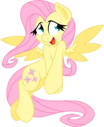 Size: 2081x2553 | Tagged: artist:dfectivedvice, artist:portal15art, colored, derpibooru import, fluttershy, flying, safe, simple background, smiling, solo, transparent background, vector