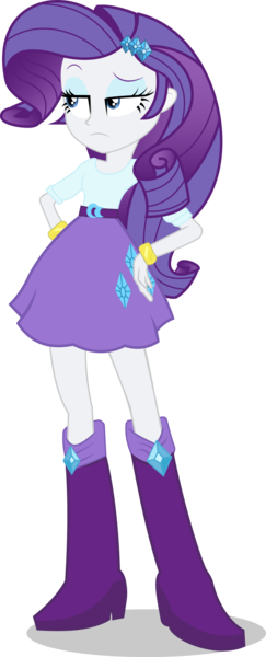 Size: 828x2043 | Tagged: safe, artist:randincy, derpibooru import, rarity, equestria girls, simple background, solo, transparent background, unamused, vector