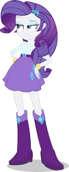 Size: 828x2043 | Tagged: safe, artist:randincy, derpibooru import, rarity, equestria girls, simple background, solo, transparent background, unamused, vector