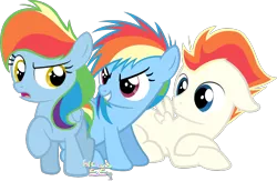 Size: 1348x877 | Tagged: safe, artist:arceus55, derpibooru import, rainbow dash, oc, oc:rainbow bearer, colt, filly, male, simple background, transparent background, younger