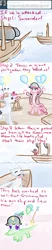 Size: 500x2400 | Tagged: safe, artist:alipes, derpibooru import, gummy, oc, pony, ask pinkie pierate, ask, balloon, bicorne, bipedal, clothes, comic, hat, pirate, ship, tumblr