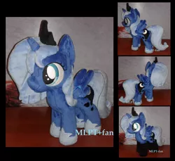 Size: 2356x2160 | Tagged: safe, artist:calusariac, derpibooru import, princess luna, clothes, filly, irl, photo, plushie, socks, solo, woona