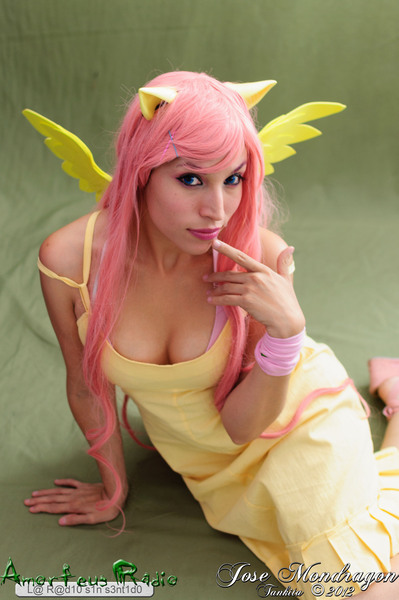 Size: 2848x4288 | Tagged: safe, artist:rinamx, derpibooru import, fluttershy, human, cleavage, cosplay, female, irl, irl human, photo