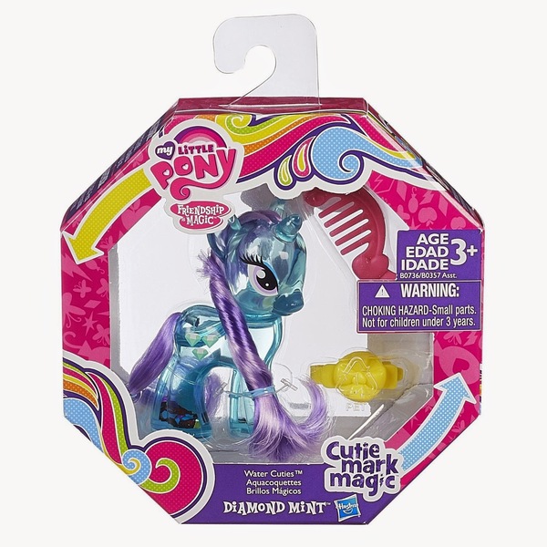 Size: 1500x1500 | Tagged: safe, derpibooru import, diamond mint, brushable, cutie mark magic, snow globe, snowglobe pony, toy, water cuties