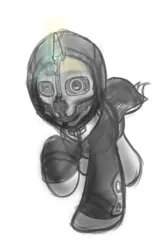 Size: 3375x5175 | Tagged: artist:drawponies, corvo attano, derpibooru import, dishonored, ponified, safe