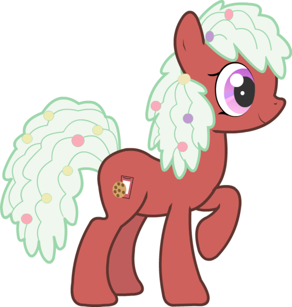 Size: 711x748 | Tagged: safe, artist:twitchy-tremor, derpibooru import, idw, toffee truffle, earth pony, pony, friends forever, spoiler:comic, spoiler:comicff01, female, idw showified, mare, raised hoof, simple background, solo, transparent background