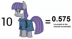 Size: 919x509 | Tagged: safe, artist:wildberry-poptart, derpibooru import, edit, maud pie, error, math, modular arithmetic, pi, pun, simple background, solo, visual pun