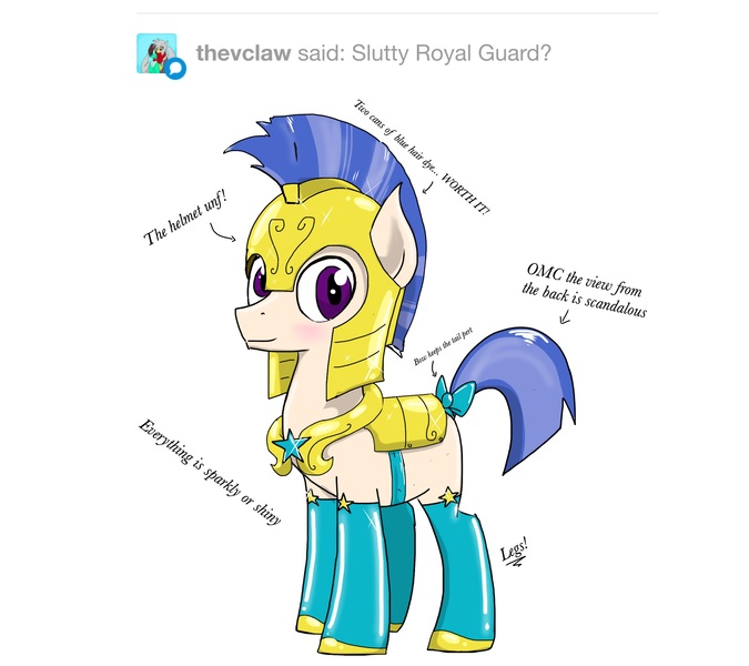 Size: 2249x2000 | Tagged: safe, artist:kissingkings, derpibooru import, oc, oc:kissing kings, unofficial characters only, pony, clothes, costume, male, royal guard, socks, solo, stallion