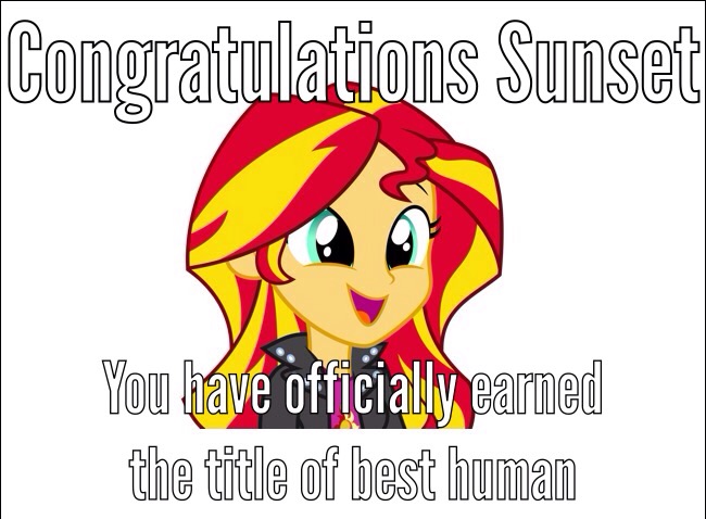 Size: 650x478 | Tagged: safe, derpibooru import, sunset shimmer, equestria girls, best human, best pony, cute, open mouth, shimmerbetes, shimmersmile, smiling, solo