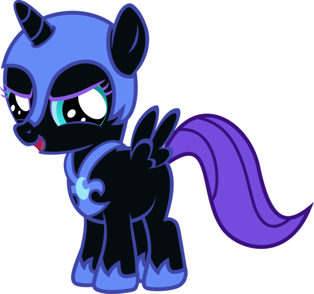 Size: 4000x3751 | Tagged: absurd resolution, artist:ragerer, cute, derpibooru import, filly, foal, nightmare moon, nightmare woon, safe, simple background, solo, .svg available, transparent background, vector