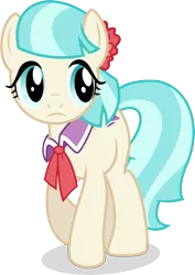 Size: 4909x6944 | Tagged: safe, artist:drewdini, derpibooru import, coco pommel, earth pony, pony, absurd resolution, cocobetes, cute, female, mare, simple background, solo, transparent background, vector