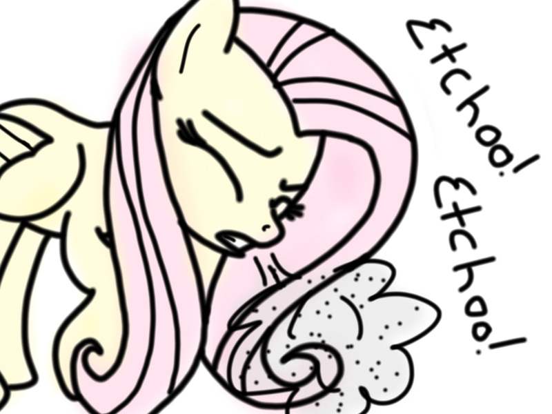 Size: 2048x1536 | Tagged: derpibooru import, fluttershy, safe, sneezing, sneezing fetish, solo