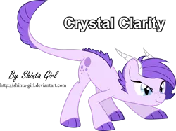 Size: 2831x2118 | Tagged: artist:shinta-girl, crossbreed, derpibooru import, dracony, hybrid, interspecies offspring, kilalaverse, next generation, oc, oc:crystal clarity, offspring, parent:rarity, parent:spike, parents:sparity, safe, simple background, solo, transparent background, unofficial characters only