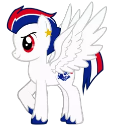 Size: 2205x2447 | Tagged: safe, artist:maggie-x-awesomeness, derpibooru import, oc, ponified, unofficial characters only, pegasus, pony, pony creator, air france, airline, female, mare, mascot, simple background, solo, transparent background, unshorn fetlocks