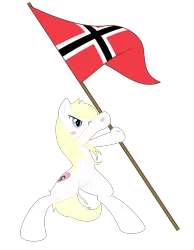 Size: 4000x5143 | Tagged: safe, artist:aryanne, artist:vectorfag, derpibooru import, oc, oc:aryanne, unofficial characters only, pony, absurd resolution, bipedal, blonde, blood, bruised, female, flag, germany, injured, nazi, simple background, solo, standard bearer, swastika, transparent background, vector, victory, war