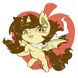 Size: 894x894 | Tagged: artist:piichu-pi, derpibooru import, fruit bat, oc, oc:eclair, safe, solo, species swap, unofficial characters only