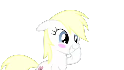 Size: 6222x3500 | Tagged: artist:vectorfag, blonde, blushing, compliment, cute, derpibooru import, edit, embarrassed, female, love, nazi, oc, oc:aryanne, reaction image, safe, shy, simple background, smiling, solo, swastika, tfw, transparent background, unofficial characters only, vector