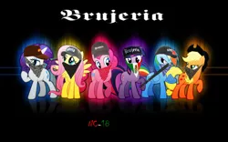 Size: 900x563 | Tagged: applejack, brujeria, derpibooru import, fluttershy, grindcore, mane six, metal, mexico, pinkie pie, rainbow dash, rarity, safe, twilight sparkle, wallpaper