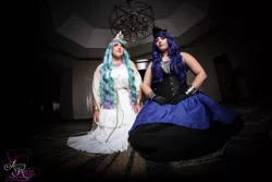 Size: 5760x3840 | Tagged: safe, artist:alyssarohlerphotography, derpibooru import, princess celestia, princess luna, human, 2014, clothes, cosplay, costume, female, image, irl, irl human, jpeg, photo, royal sisters, siblings, sisters