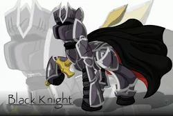 Size: 4500x3000 | Tagged: armor, artist:template93, black knight, cap, derpibooru import, fire emblem, fire emblem: path of radiance, fire emblem: radiant dawn, hat, ponified, safe, solo, sword, zelgius