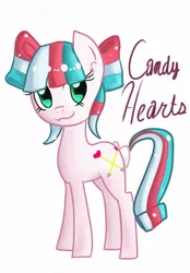 Size: 674x966 | Tagged: artist:bonnie-cottonball, derpibooru import, oc, oc:candy hearts, safe, solo, unofficial characters only
