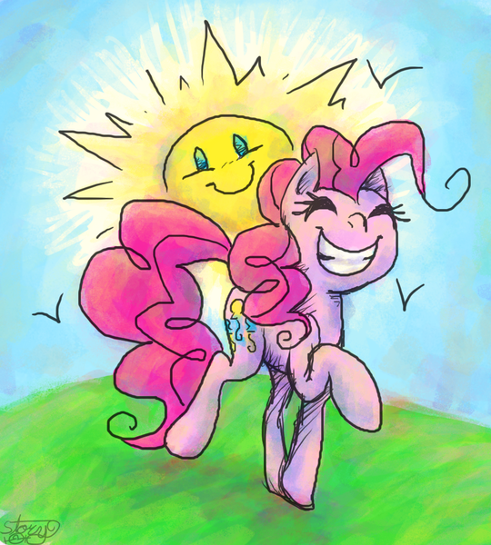 Size: 922x1025 | Tagged: artist:another-story-2tell, derpibooru import, pinkie pie, safe, smiling, solo