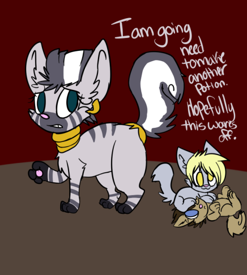 Size: 500x557 | Tagged: artist:lonely-galaxies, ask, ask derpy paws, cat, derpibooru import, derpy hooves, doctor whooves, safe, species swap, time turner, tumblr, zecora