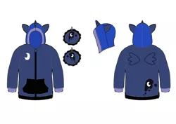 Size: 700x495 | Tagged: artist:monostache, clothes, derpibooru import, design, hoodie, princess luna, safe