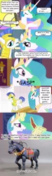 Size: 500x1688 | Tagged: artist:combatkaiser, crossover, derpibooru import, hokuto no ken, princess celestia, royal guard, safe, screencap comic, toy