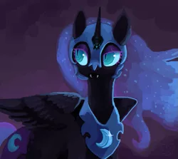 Size: 629x562 | Tagged: artist:maneribbons, derpibooru import, nightmare moon, portrait, safe, solo