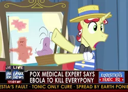 Size: 500x360 | Tagged: derpibooru import, ebola, flim, fox news, leap of faith, panic, parody, safe, text