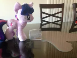 Size: 1024x768 | Tagged: 4de, chocolate milk, derpibooru import, everything is ruined, irl, meme, photo, plushie, pure unfiltered evil, safe, some men just want to watch the world burn, spill, spilled milk, twilight sparkle