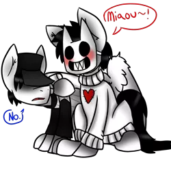 Size: 4000x4000 | Tagged: artist:taroamaro, baseball cap, clothes, derpibooru import, hat, heart, mask, off, ponified, safe, sweater, the batter, zacharie