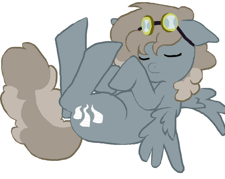 Size: 939x749 | Tagged: background pony, derpibooru import, devil, dust, dust devil, goggles, safe, sleeping, tornado